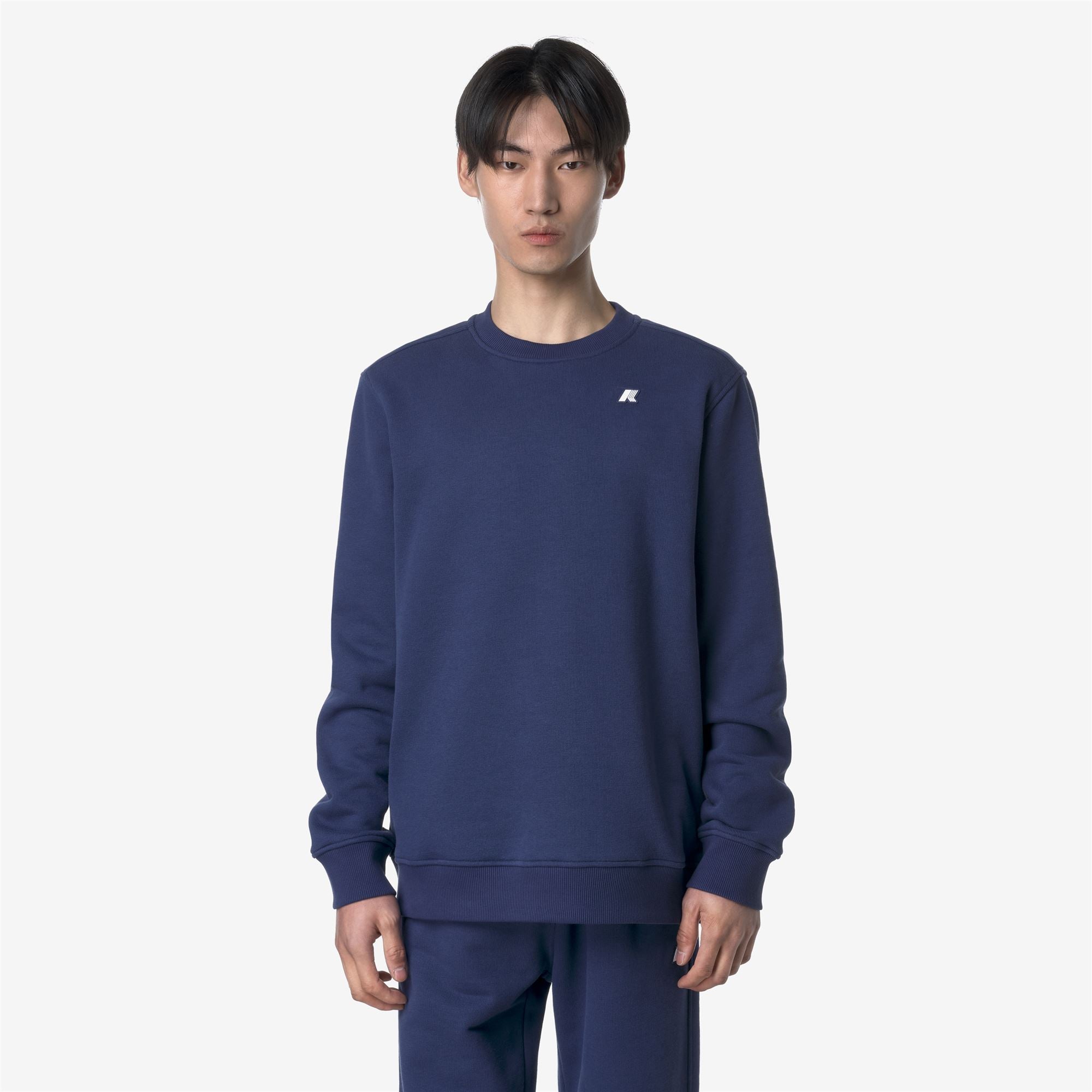 Fleece_MAN_BAPTISTE FRENCH TERRY_Jumper_Blue Deep Cobalt - Commercial 6