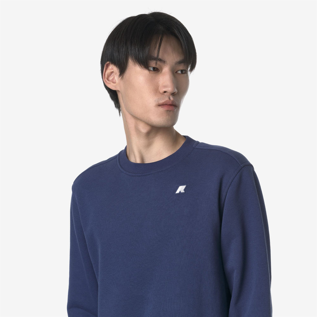 Fleece_MAN_BAPTISTE FRENCH TERRY_Jumper_Blue Deep Cobalt - Commercial 7