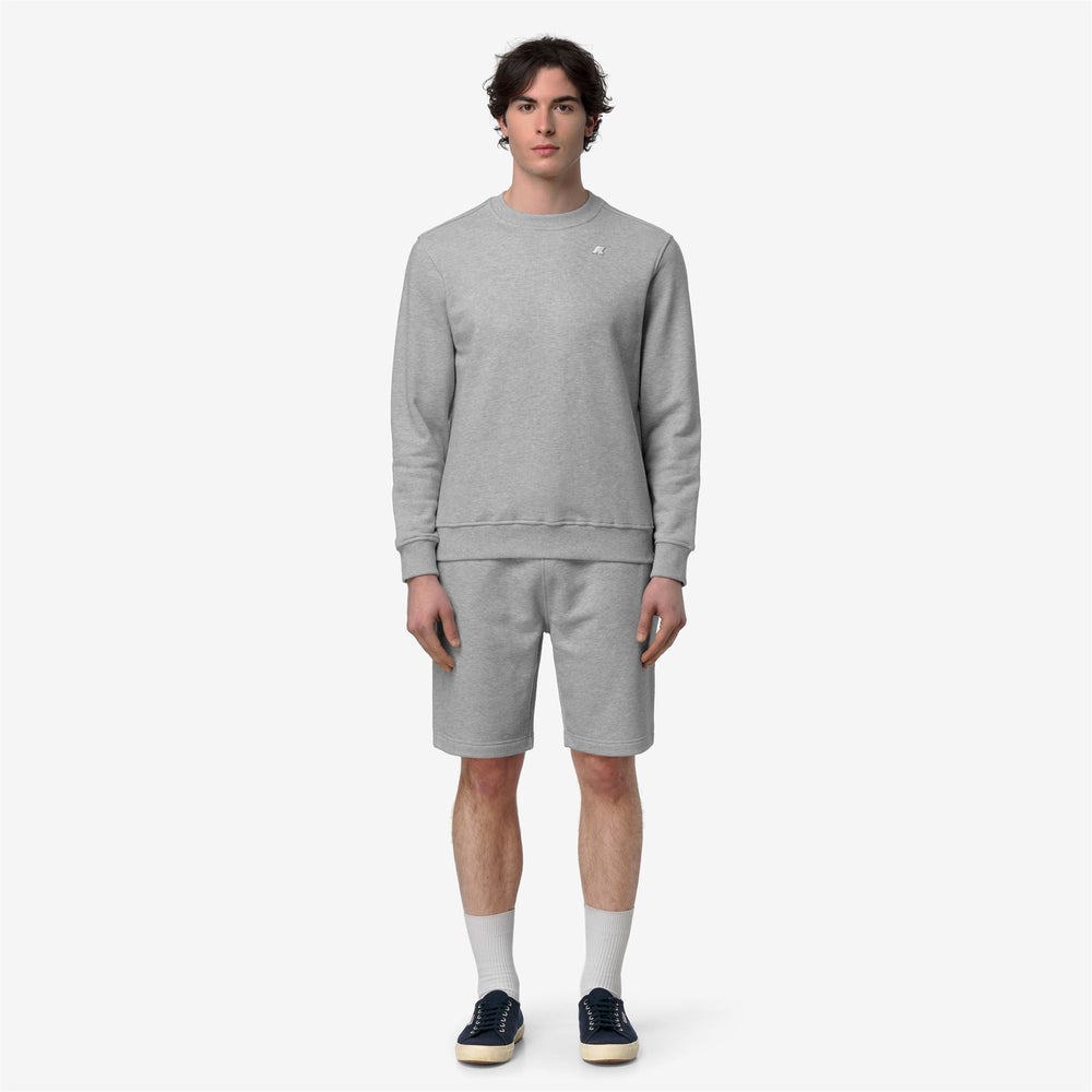 BAPTISTE FRENCH TERRY - Fleece - Jumper - Man - GREY MID MEL 02