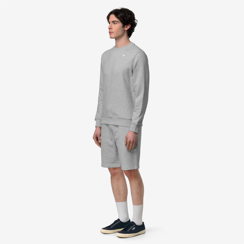 Fleece_Man_BAPTISTE FRENCH TERRY_Jumper_GREY MID MEL - Commercial 5