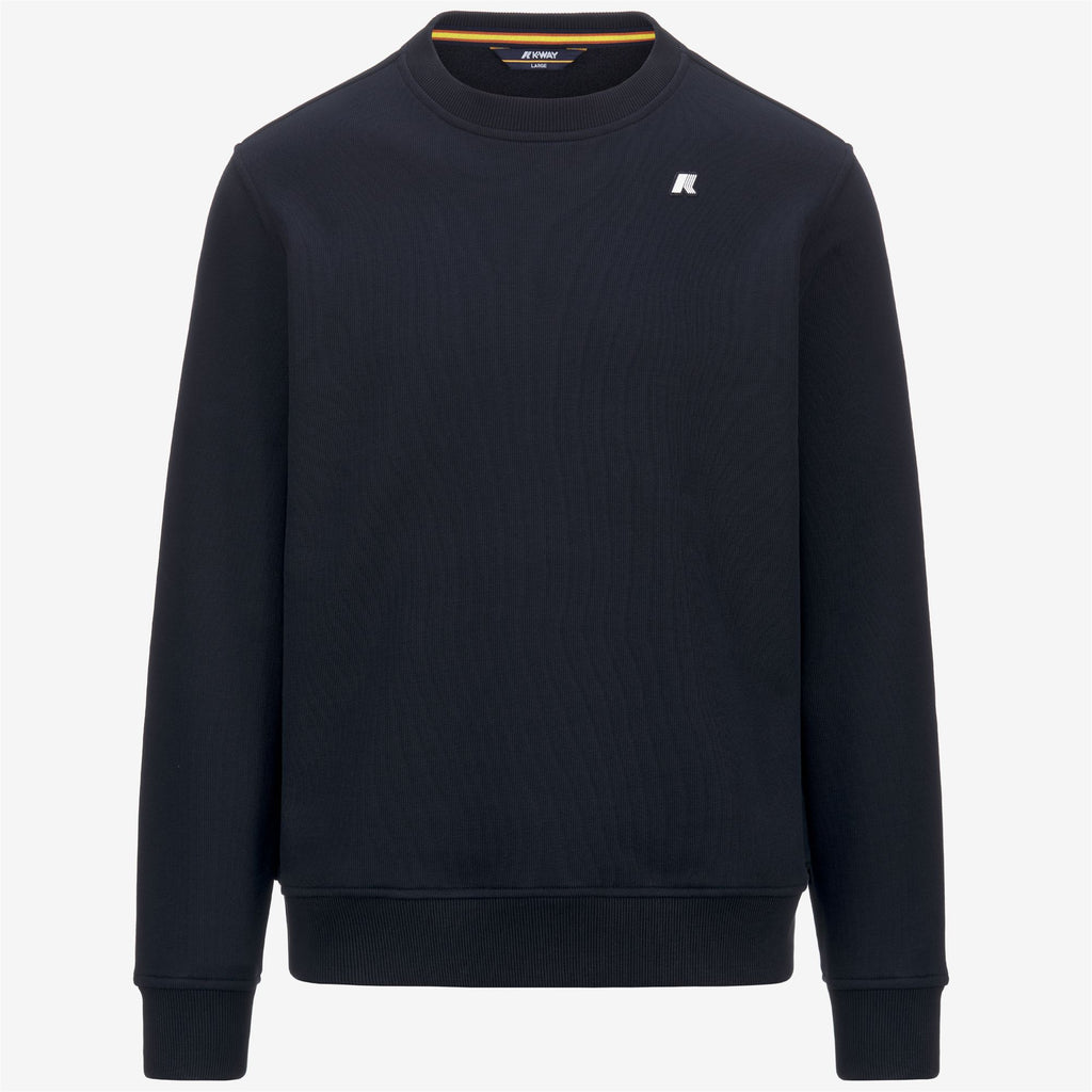 Fleece_MAN_BAPTISTE FRENCH TERRY_Jumper_Blue Depth - Commercial 1