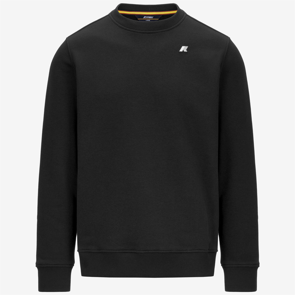 Fleece_MAN_BAPTISTE FRENCH TERRY_Jumper_Black Pure - Commercial 1