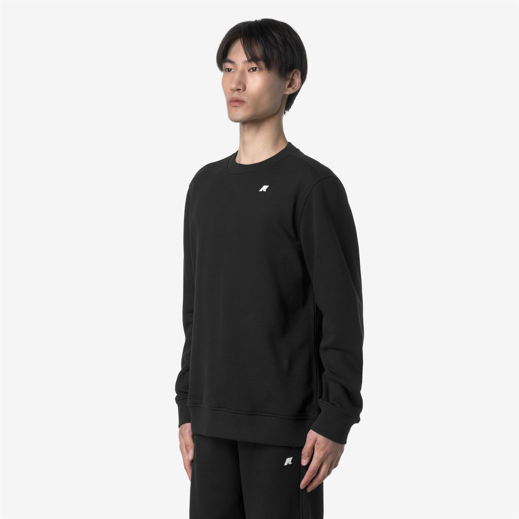 Fleece_MAN_BAPTISTE FRENCH TERRY_Jumper_Black Pure - Commercial 5