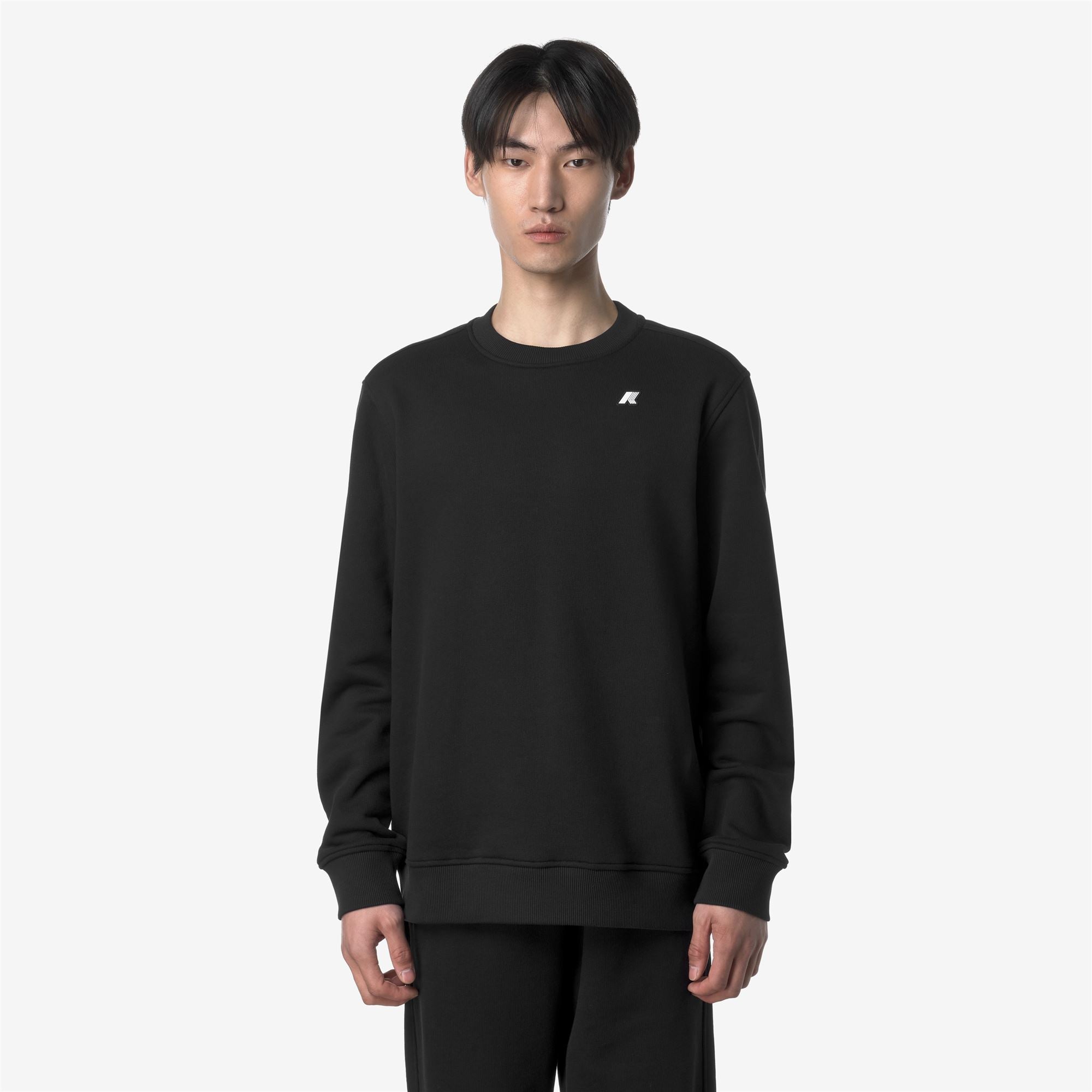 Fleece_MAN_BAPTISTE FRENCH TERRY_Jumper_Black Pure - Commercial 4