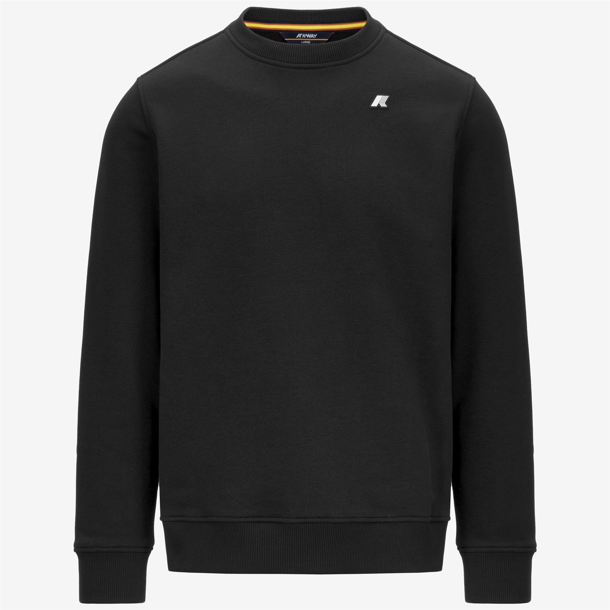 Fleece_MAN_BAPTISTE FRENCH TERRY_Jumper_Black Pure - Commercial 1
