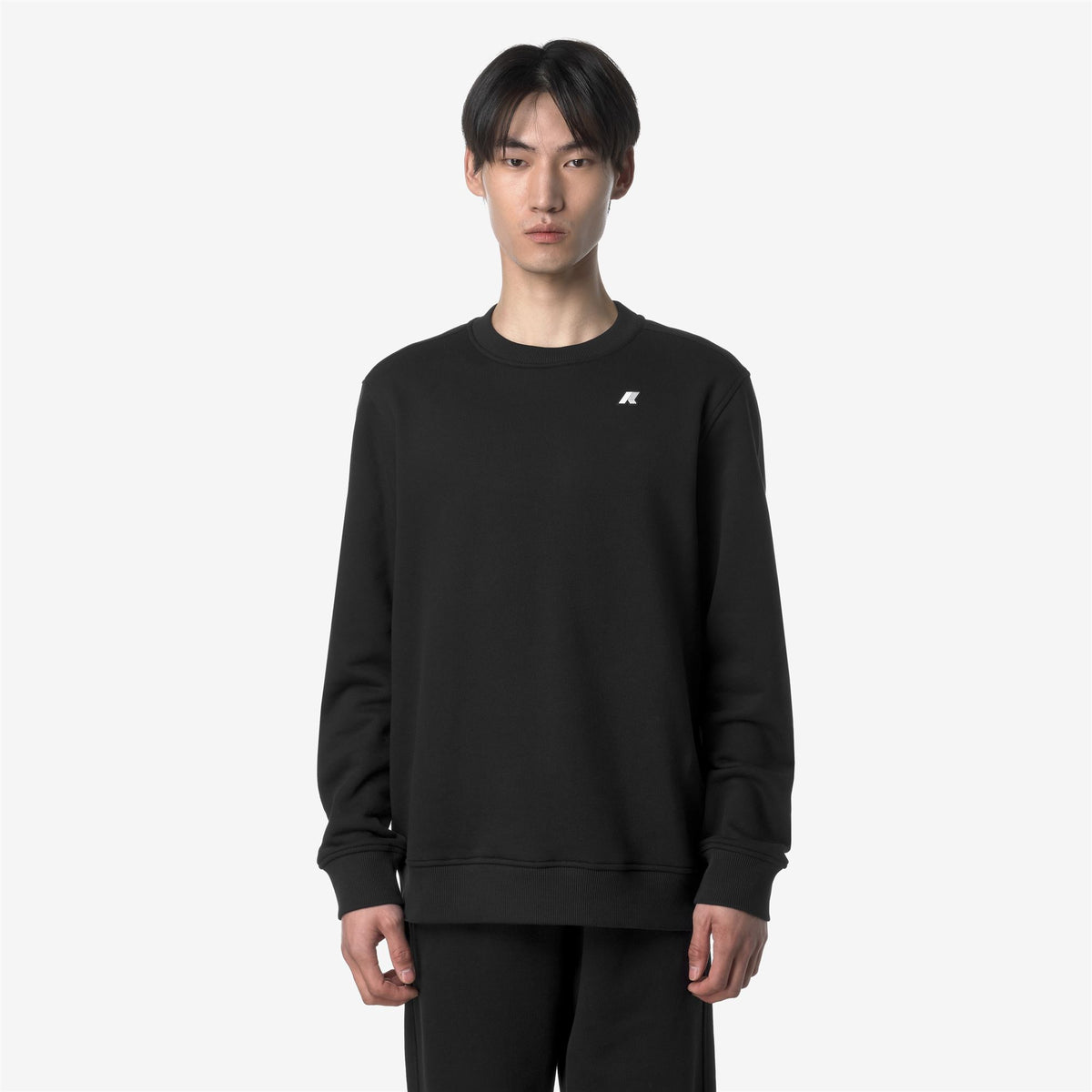 Fleece_MAN_BAPTISTE FRENCH TERRY_Jumper_Black Pure - Commercial 4