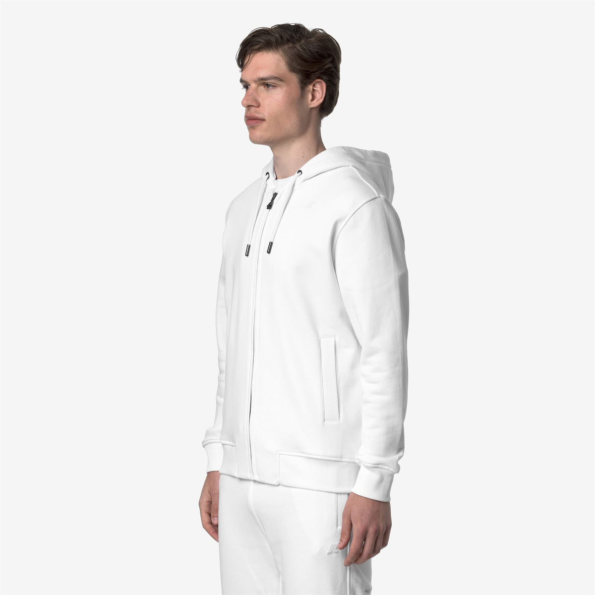 Fleece_MAN_ANTHONY FRENCH TERRY_Jacket_White - Commercial 5