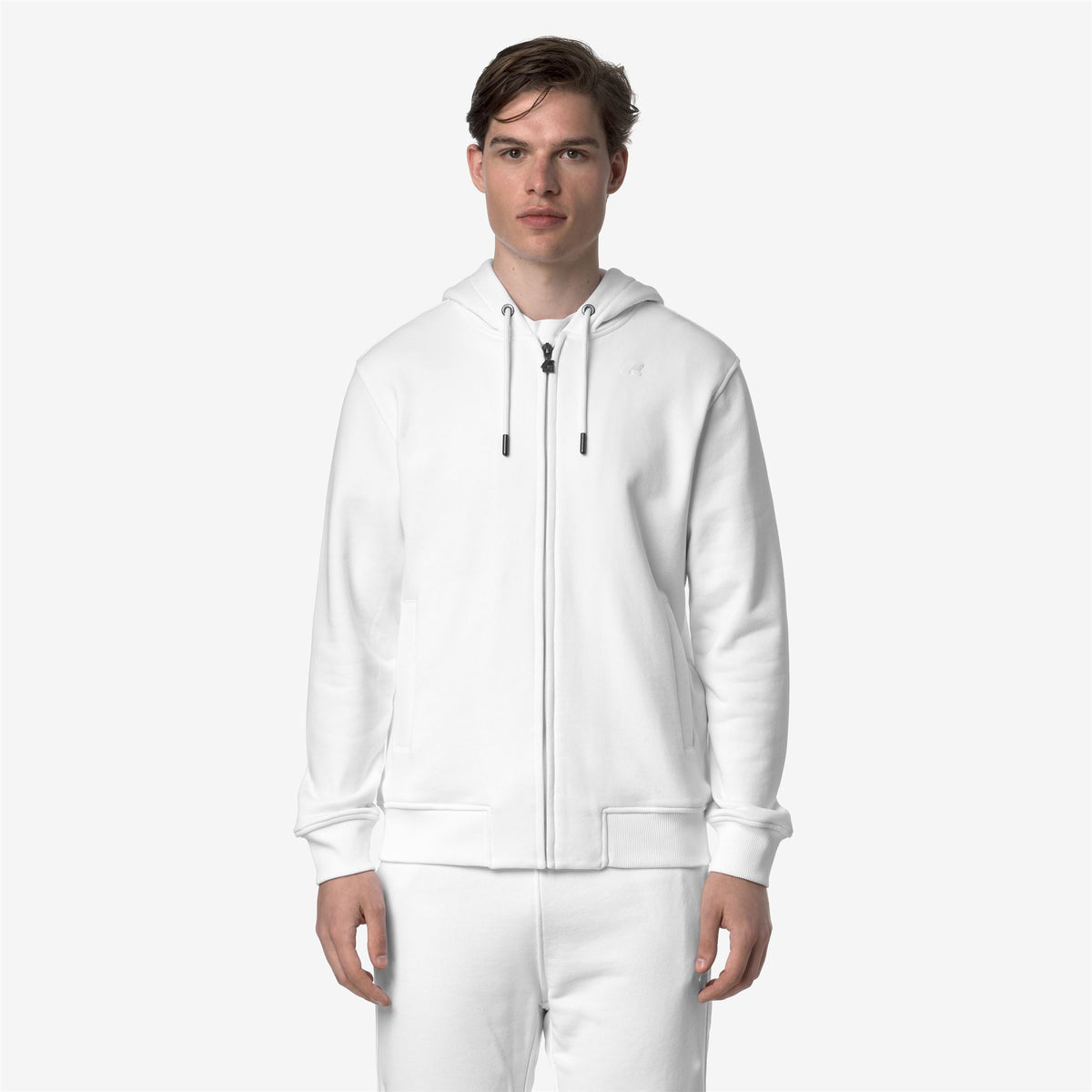 Fleece_MAN_ANTHONY FRENCH TERRY_Jacket_White - Commercial 4