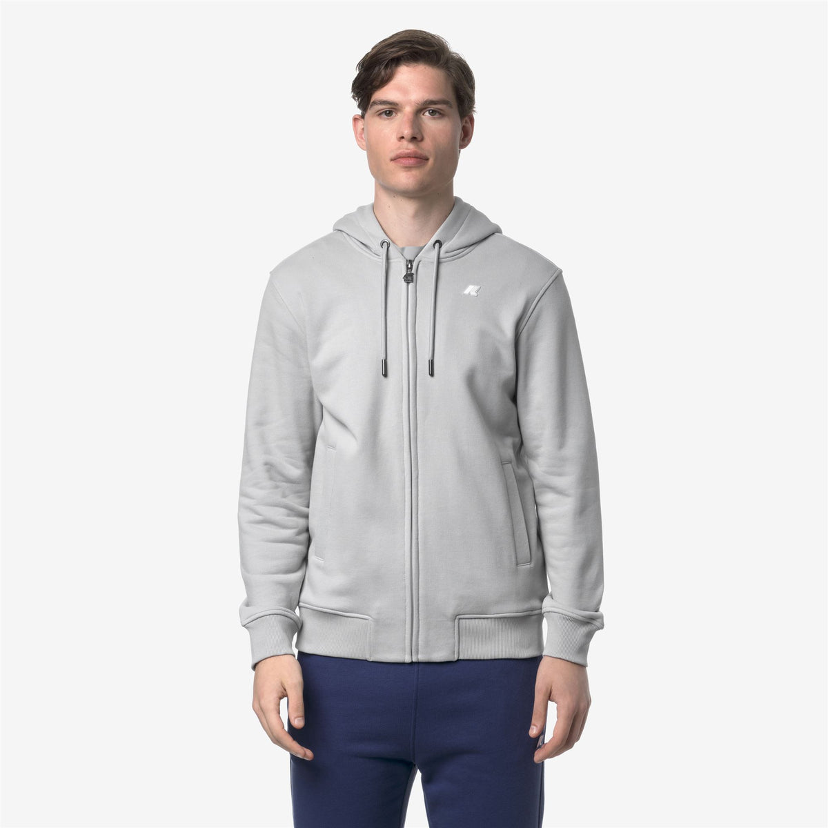 Fleece_MAN_ANTHONY FRENCH TERRY_Jacket_Grey - Commercial 4