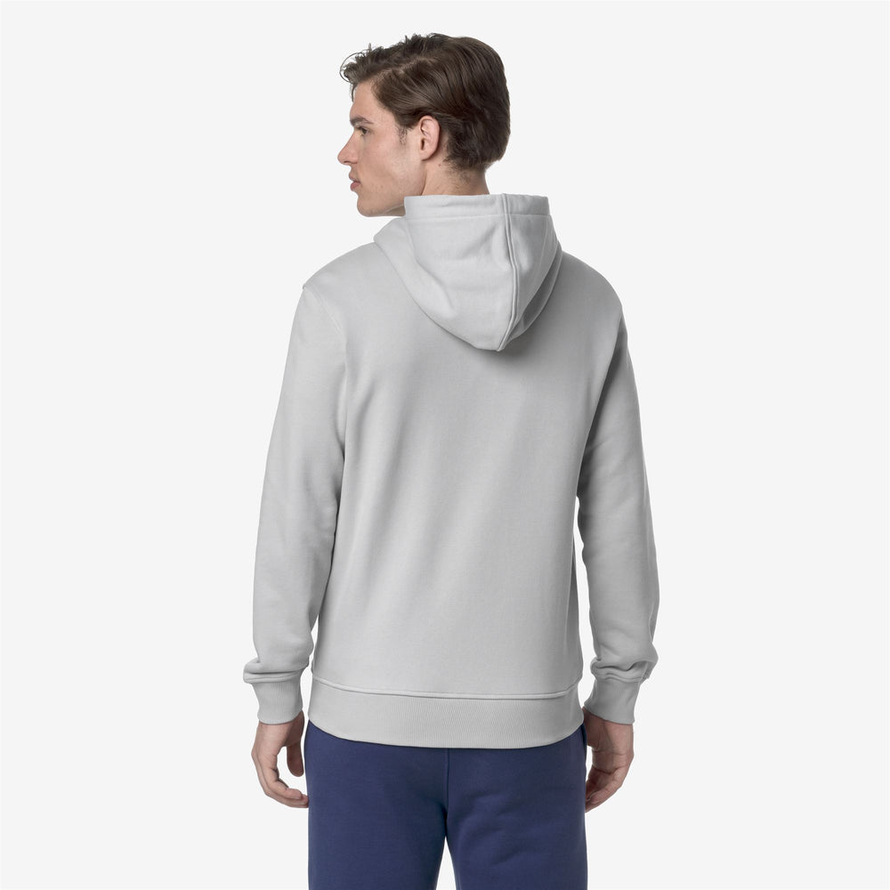 Grey Men's Casual French Terry Hoodie for City Wear 02