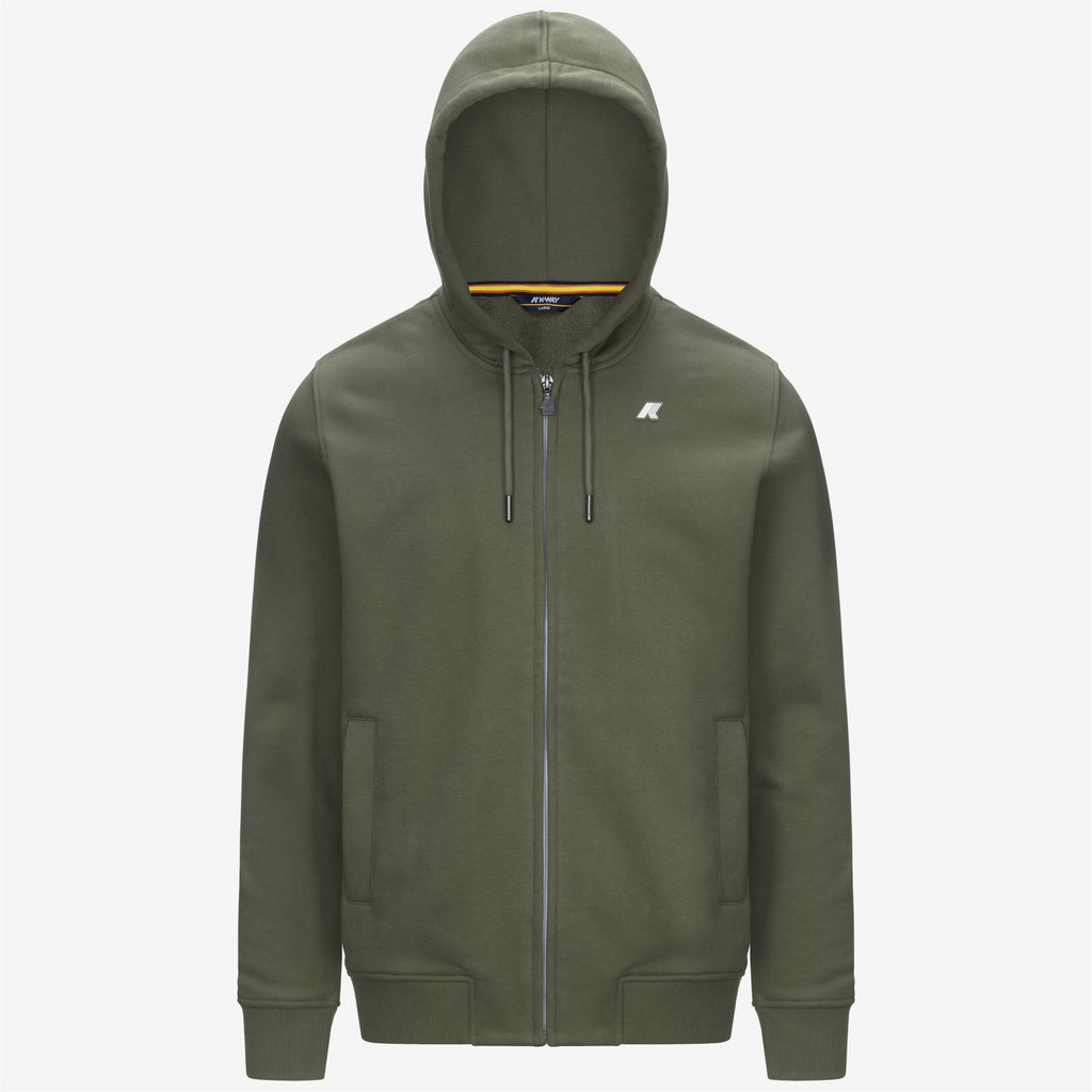 Fleece_MAN_ANTHONY FRENCH TERRY_Jacket_Green Lichen - Commercial 1