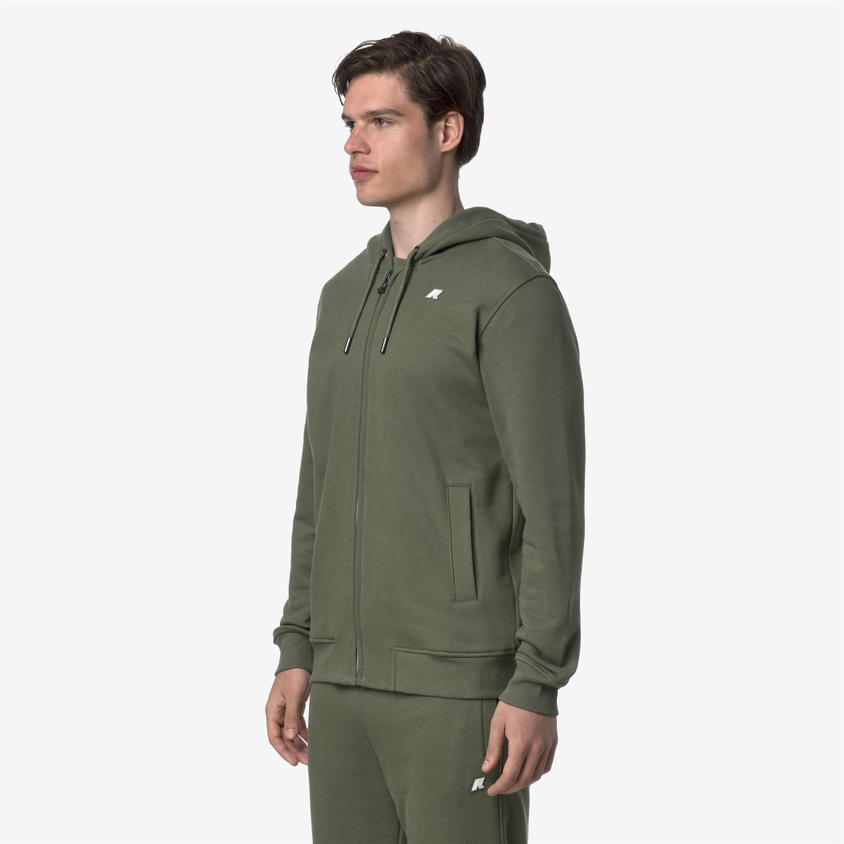 Fleece_MAN_ANTHONY FRENCH TERRY_Jacket_Green Lichen - Commercial 5