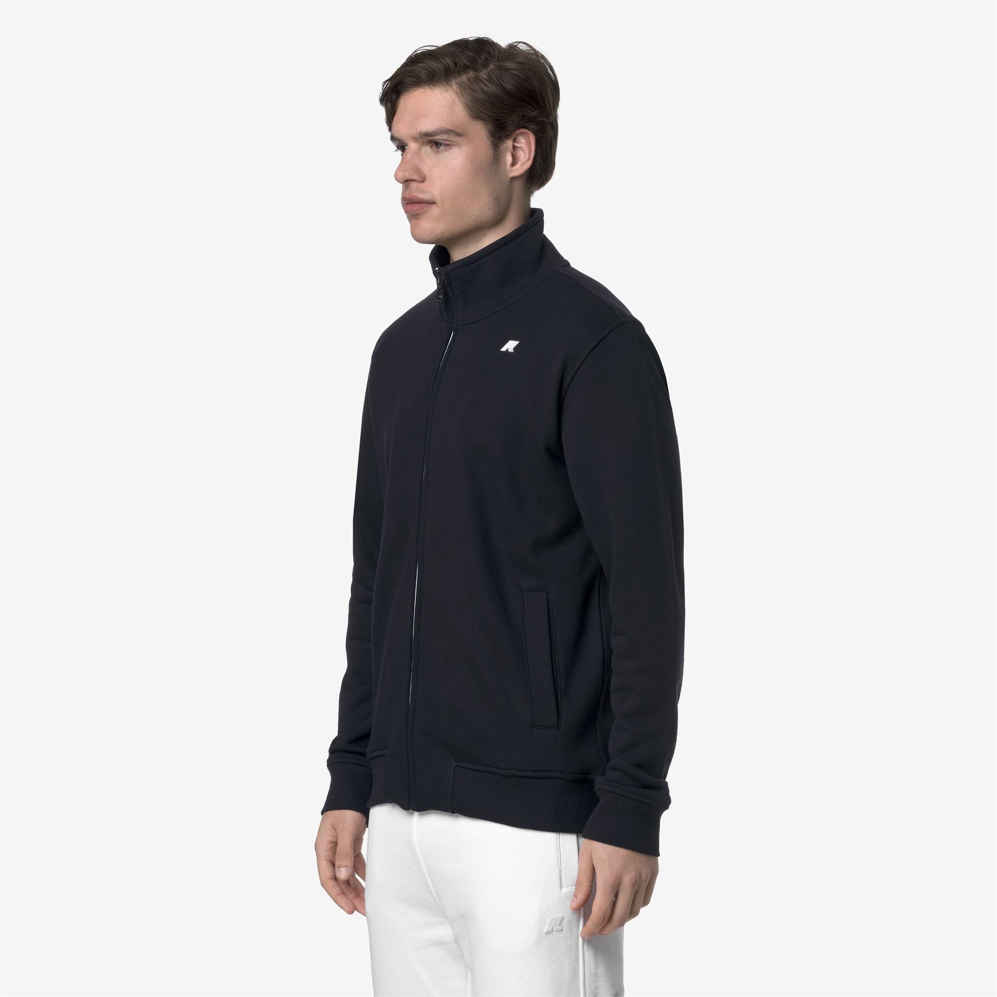 Fleece_MAN_FINN FRENCH TERRY_Jacket_Blue Depth - Commercial 5