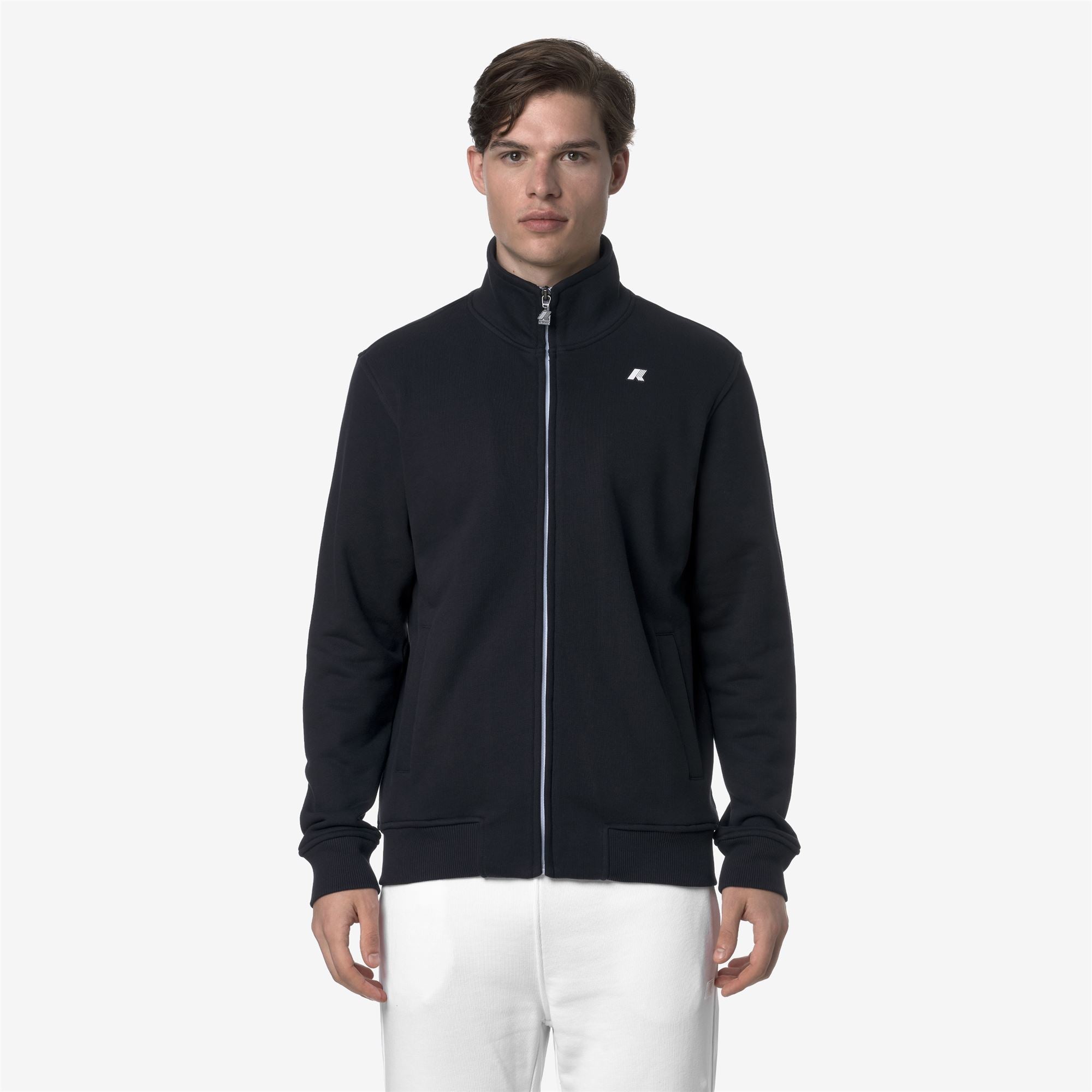 Fleece_MAN_FINN FRENCH TERRY_Jacket_Blue Depth - Commercial 4