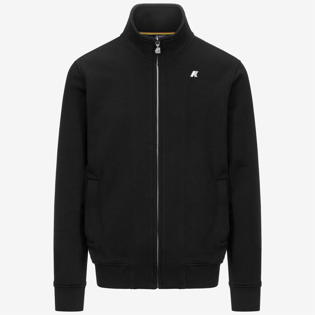Fleece_MAN_FINN FRENCH TERRY_Jacket_Black Pure - Commercial 1