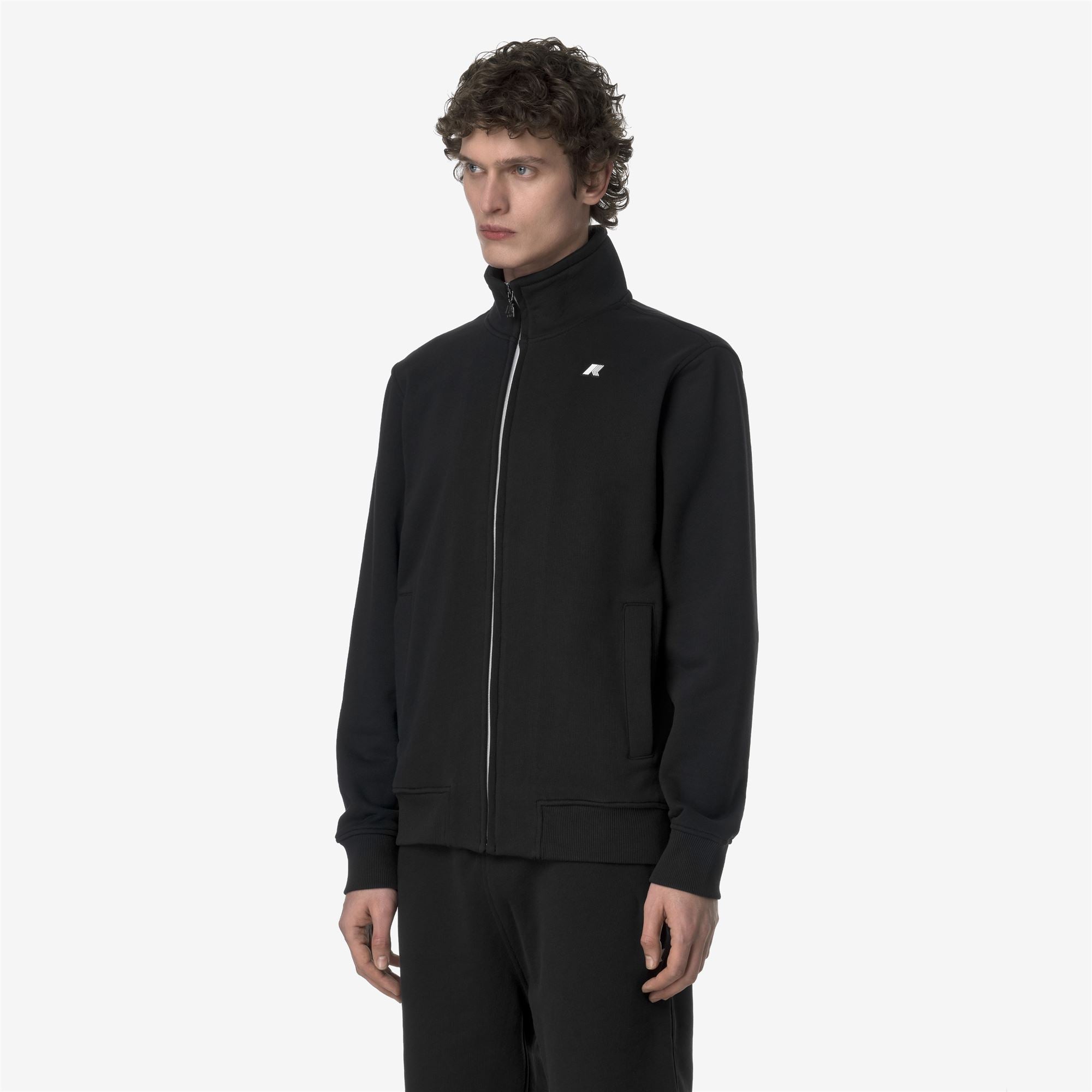 Fleece_MAN_FINN FRENCH TERRY_Jacket_Black Pure - Commercial 5