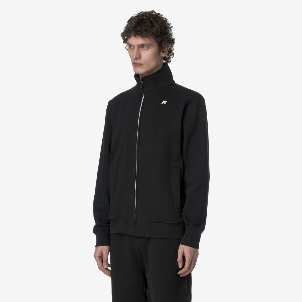 Fleece_MAN_FINN FRENCH TERRY_Jacket_Black Pure - Commercial 5