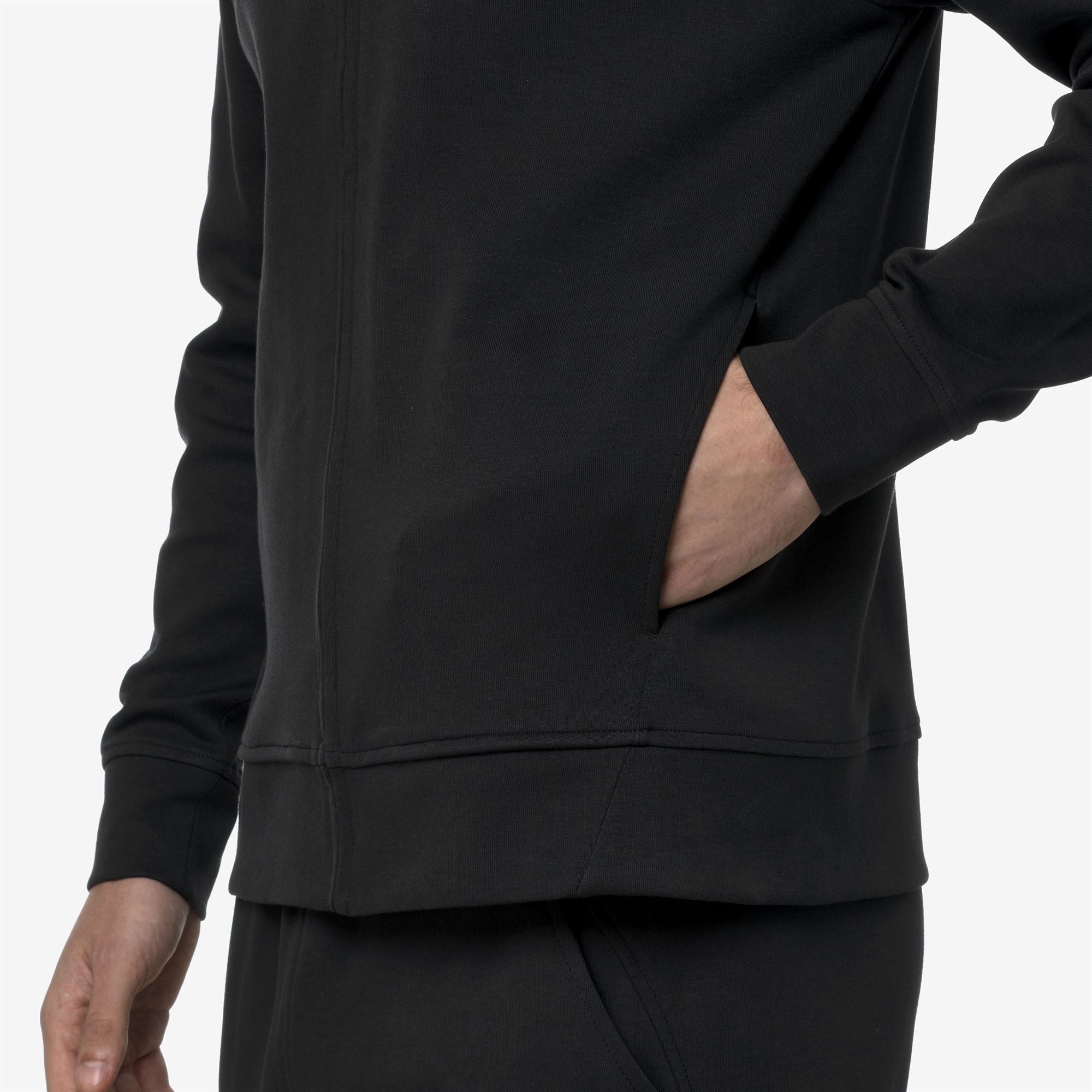 Fleece_MAN_ANTON INTERLOCK_Jacket_Black Pure - Commercial 7