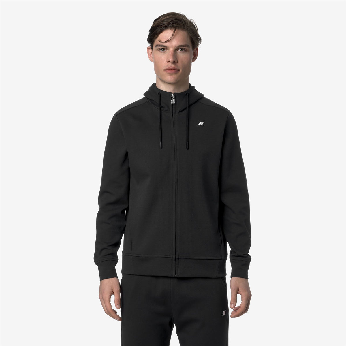 Fleece_MAN_ANTON INTERLOCK_Jacket_Black Pure - Commercial 4