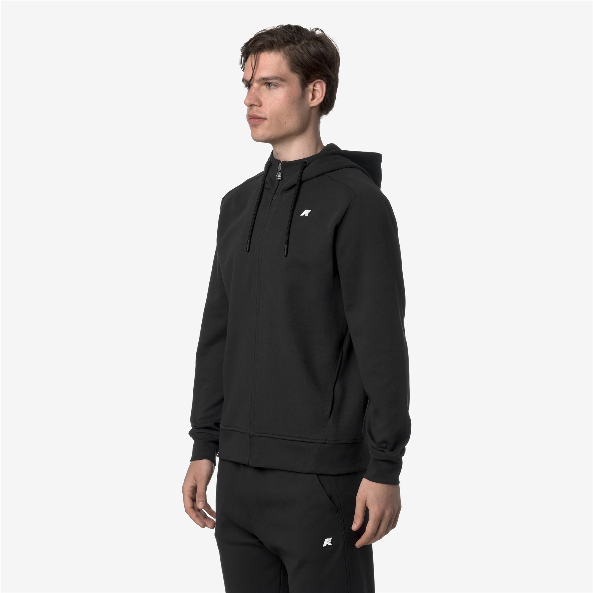 Fleece_MAN_ANTON INTERLOCK_Jacket_Black Pure - Commercial 5
