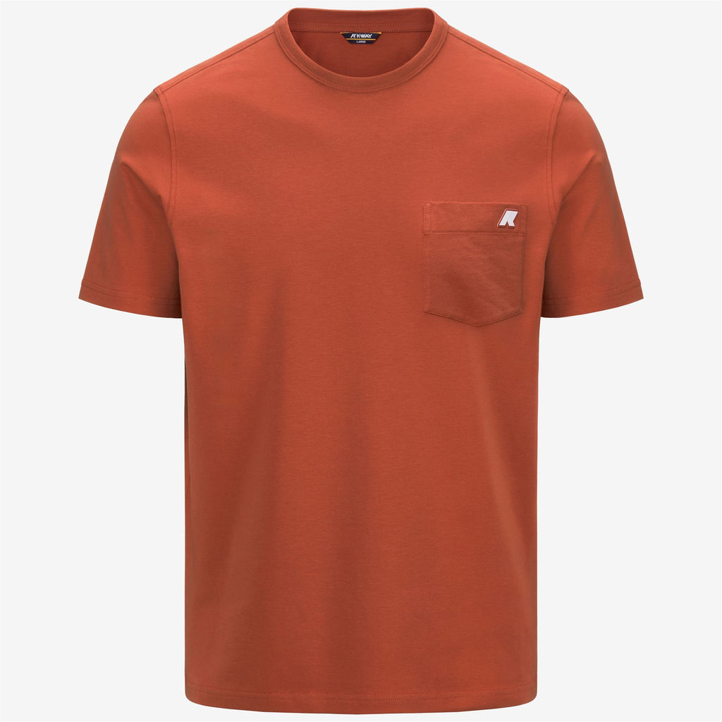 T-Shirts & Top_Man_SIGUR SLIM JERSEY_T-Shirt_Orange Brownish - Commercial 1