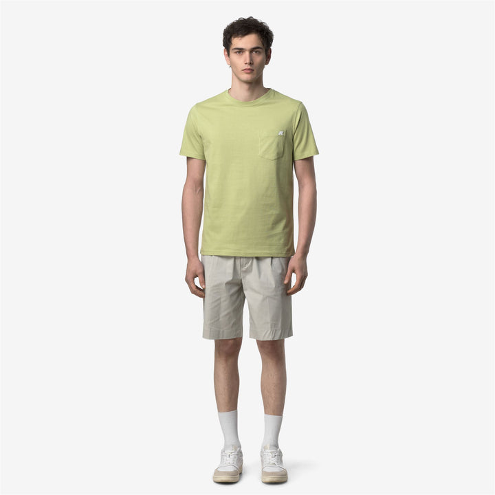 SIGUR JERSEY SLIM T-Shirt & Top T-Shirt Uomo Green Dk Lime 1