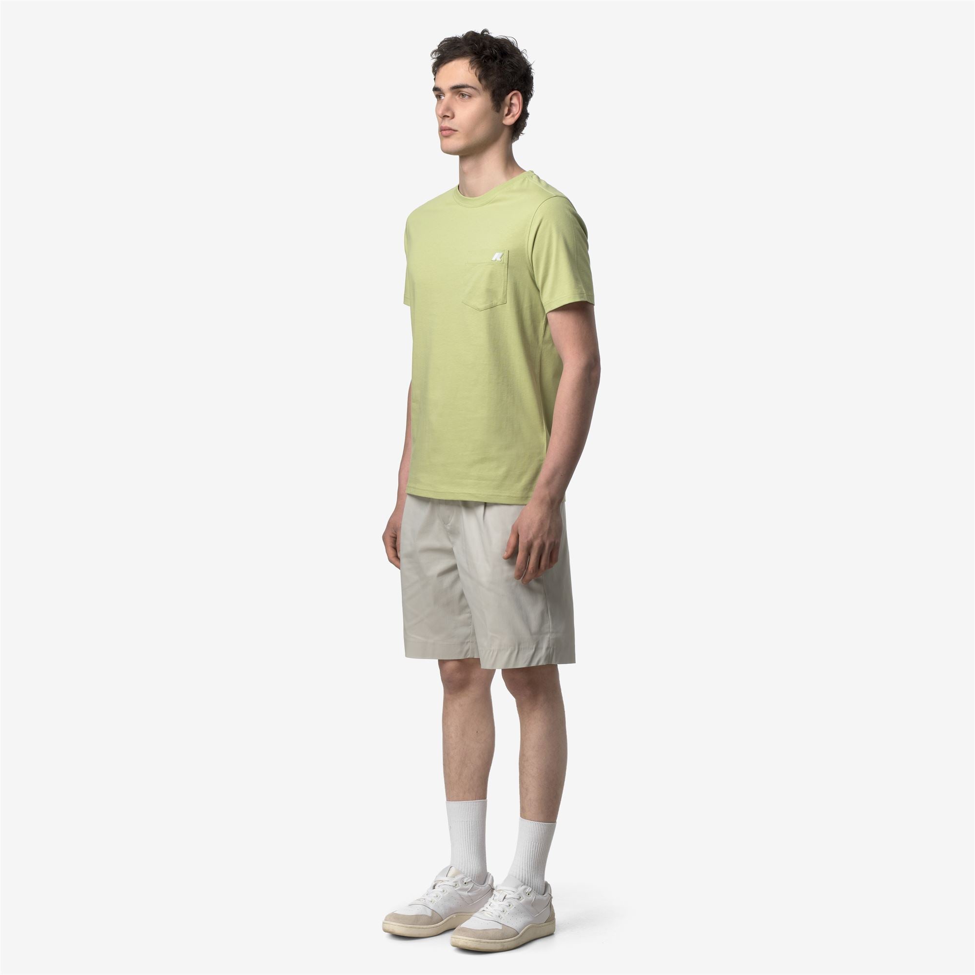 T-Shirts & Top_Man_SIGUR SLIM JERSEY_T-Shirt_Green Dk Lime - Commercial 5