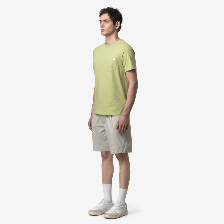 SIGUR JERSEY SLIM T-Shirt & Top T-Shirt Uomo Green Dk Lime 2