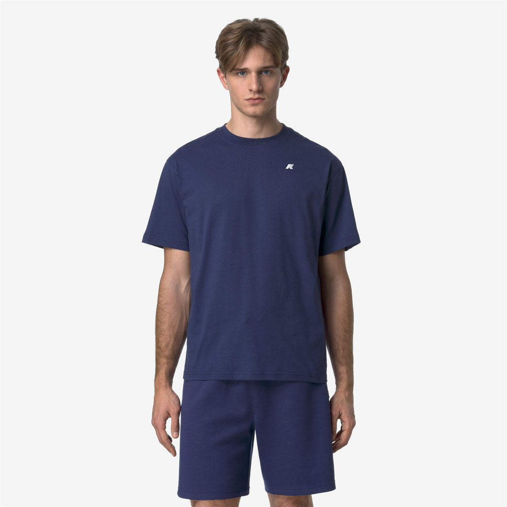 Cobalt Blue Men's Casual Cotton T-Shirt 02