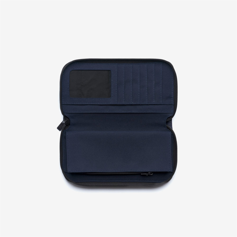 Blue Women's Zip Wallet with Card and Coin Compartments 02