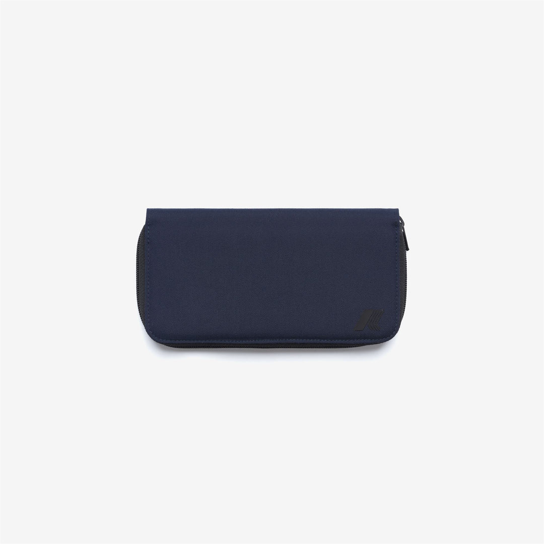 Blue Women's Zip Wallet with Card and Coin Compartments 01