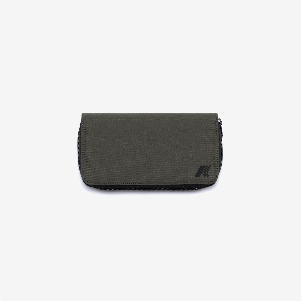 Small Accessories_WOMAN_LORRAINE_Wallet_GREEN BLACKISH - Commercial 1