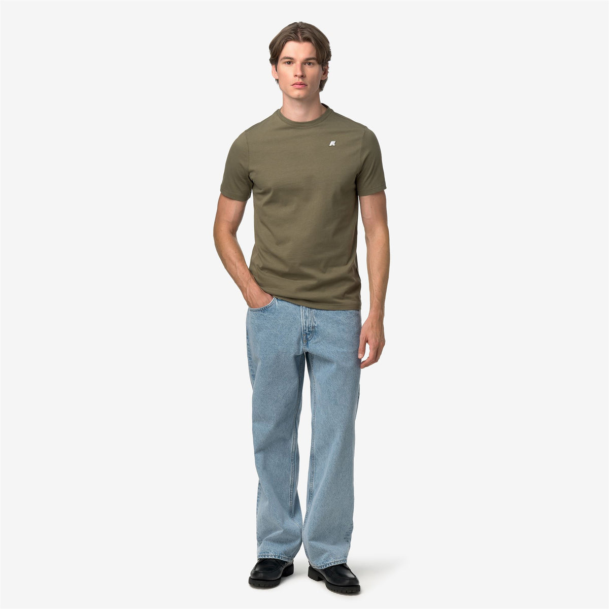 T-Shirts & Top_Man_ODOM JERSEY PEACH_T-Shirt_Green Army - Commercial 7