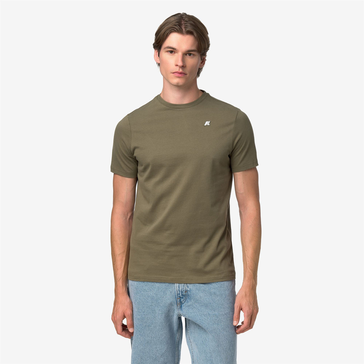 T-Shirts & Top_Man_ODOM JERSEY PEACH_T-Shirt_Green Army - Commercial 4