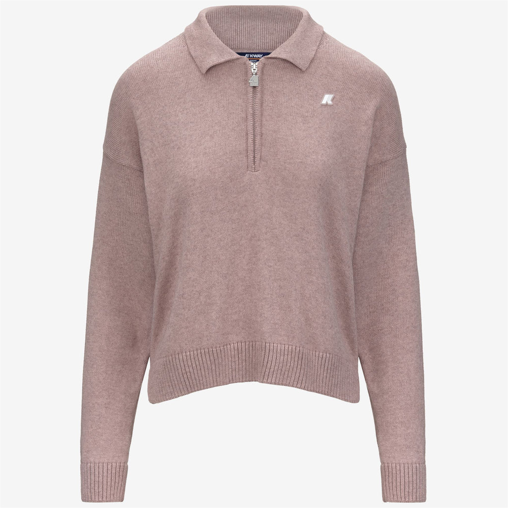 Knitwear_WOMAN_GRAMARNIER COTTON CASHMERE AF_Pull Over_Pink Fawn Mel - Commercial 1