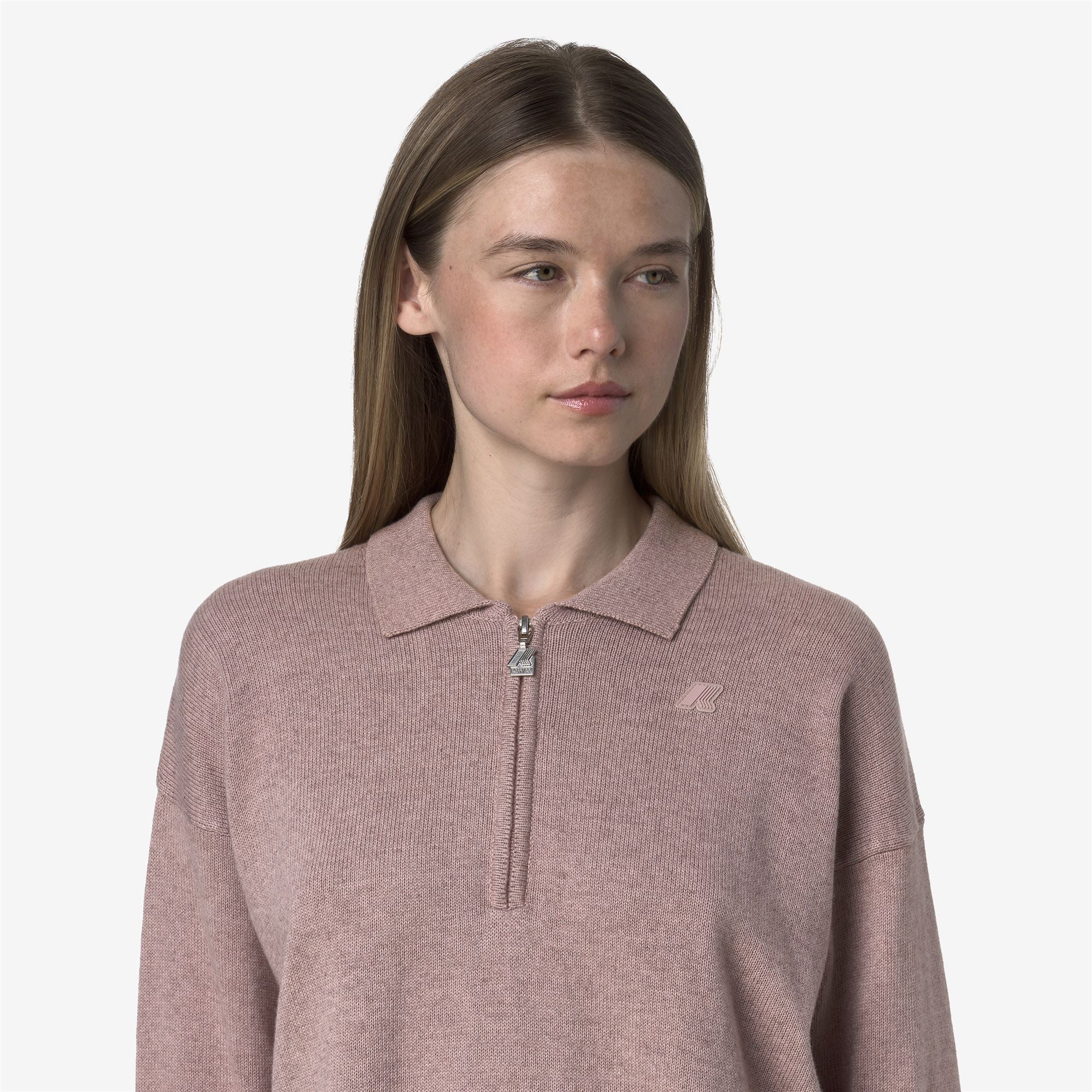 Knitwear_WOMAN_GRAMARNIER COTTON CASHMERE AF_Pull Over_Pink Fawn Mel - Commercial 7