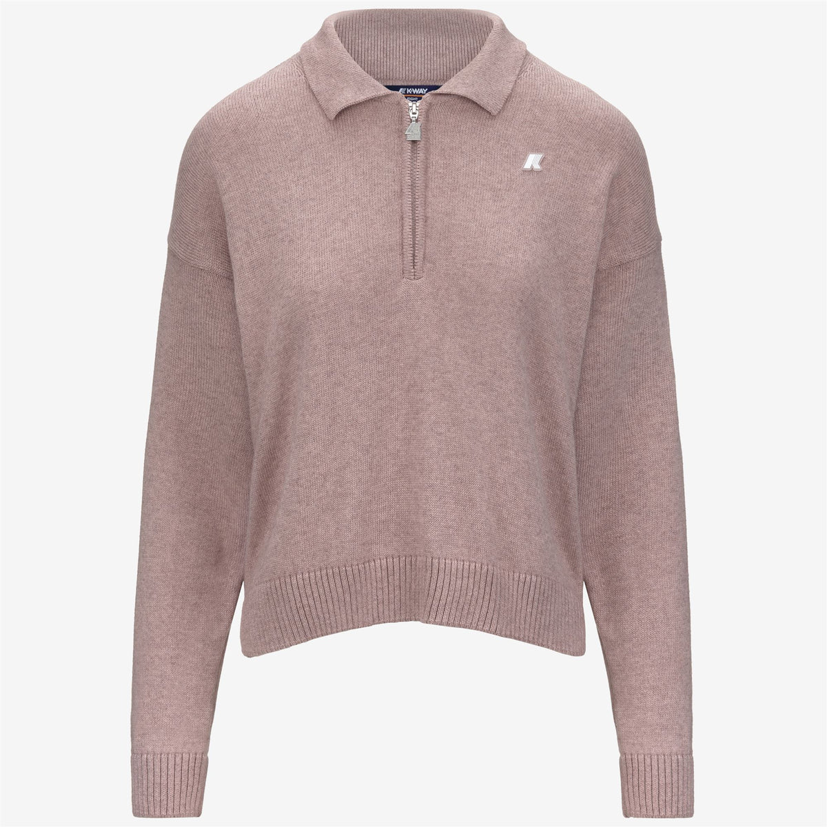 Knitwear_WOMAN_GRAMARNIER COTTON CASHMERE AF_Pull Over_Pink Fawn Mel - Commercial 1
