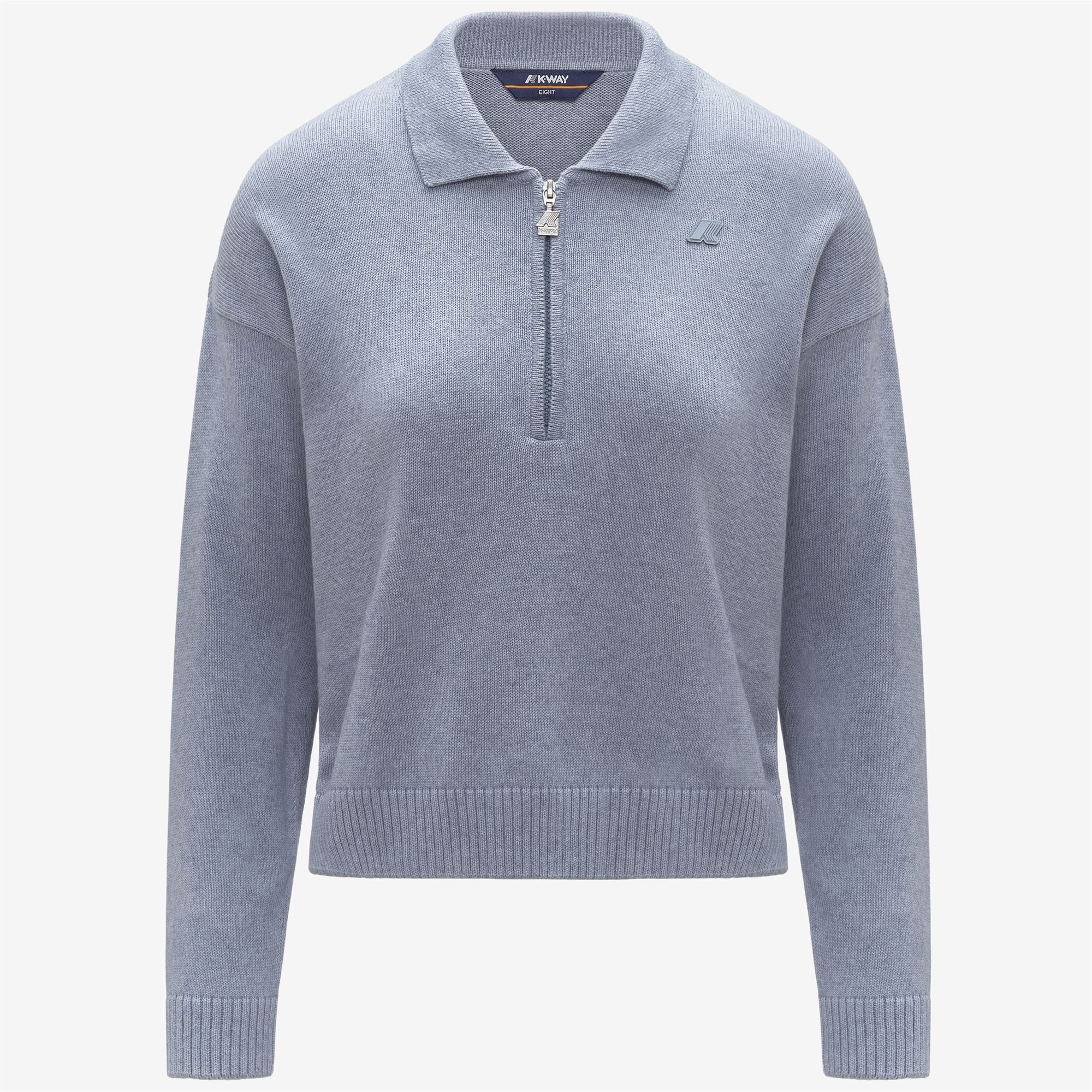 Knitwear_WOMAN_GRAMARNIER COTTON CASHMERE AF_Pull Over_Azure Mel - AZURE BLIZZARD - Commercial 1
