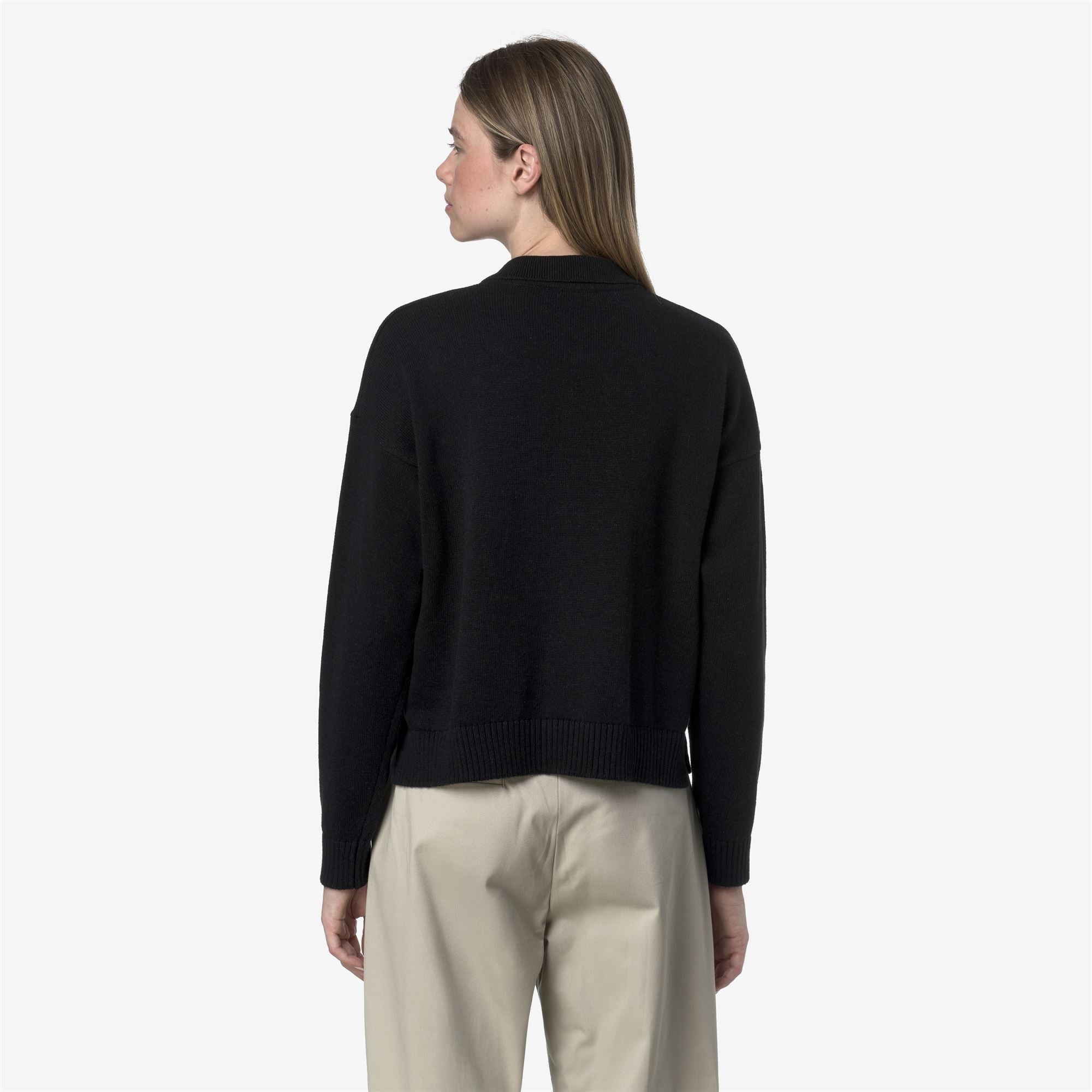 Knitwear_WOMAN_GRAMARNIER COTTON CASHMERE AF_Pull Over_Black Mel - Commercial 6
