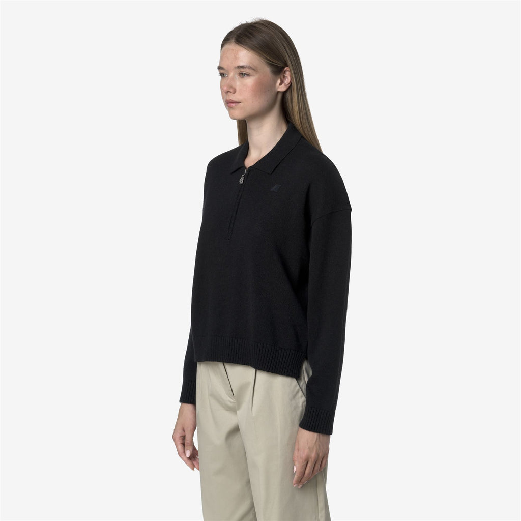 Knitwear_WOMAN_GRAMARNIER COTTON CASHMERE AF_Pull Over_Black Mel - Commercial 5