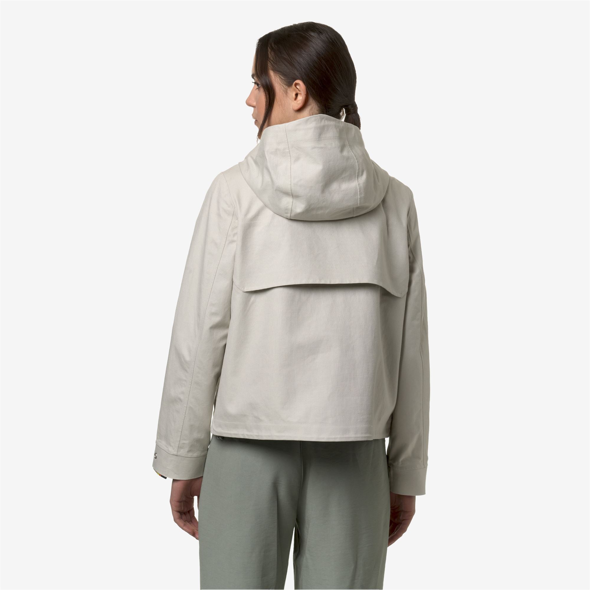 Jackets_Woman_SARTHE LINEN BLEND 2L_Short_BEIGE LT - SILVER - Commercial 6