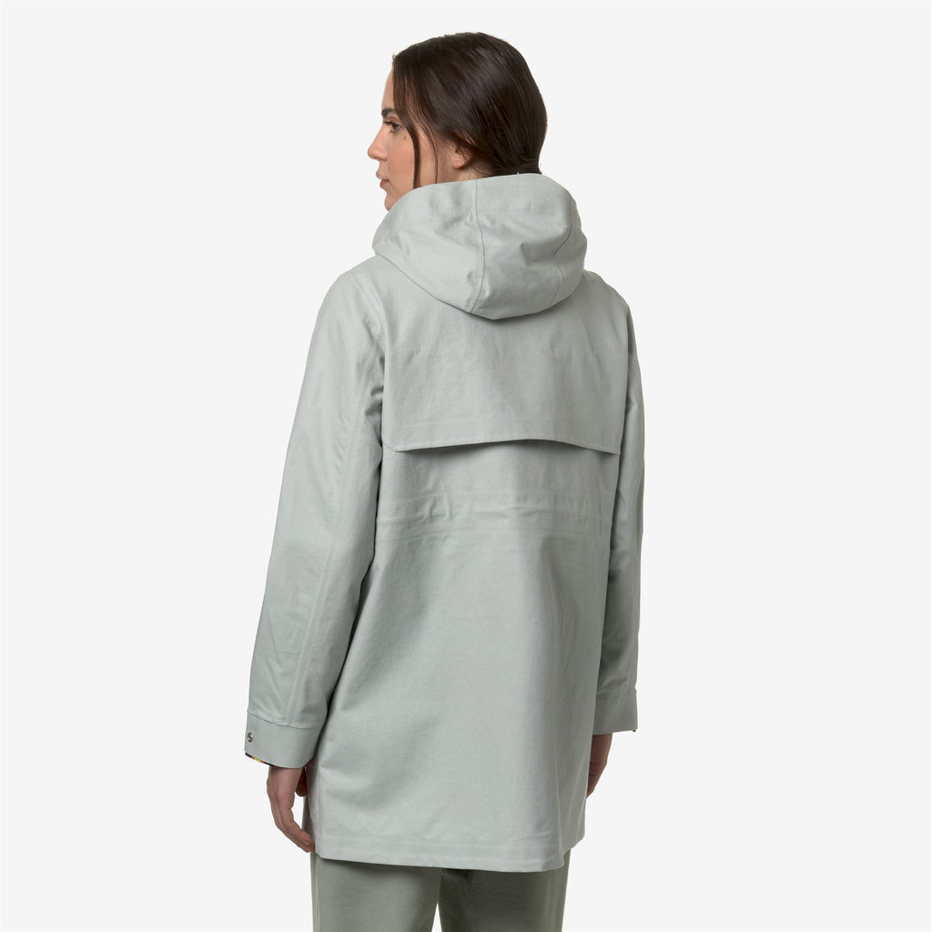 Jackets_Woman_THERSA LINEN BLEND 2L_3/4 Length_Grey Sage - SILVER - Commercial 6