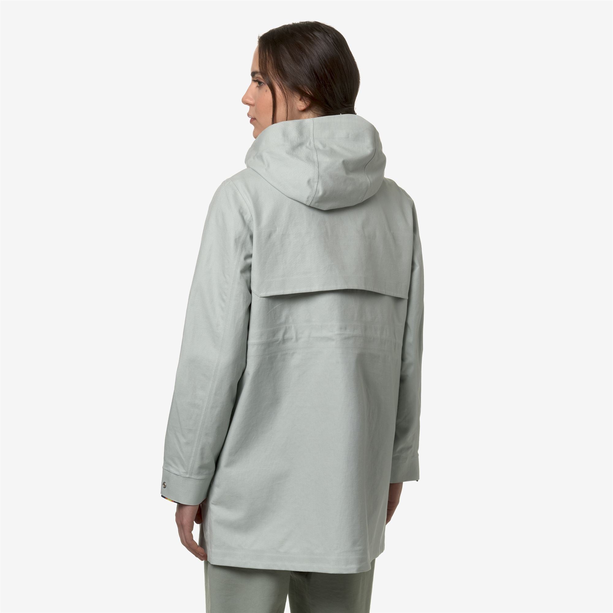 Jackets_Woman_THERSA LINEN BLEND 2L_3/4 Length_Grey Sage - SILVER - Commercial 6