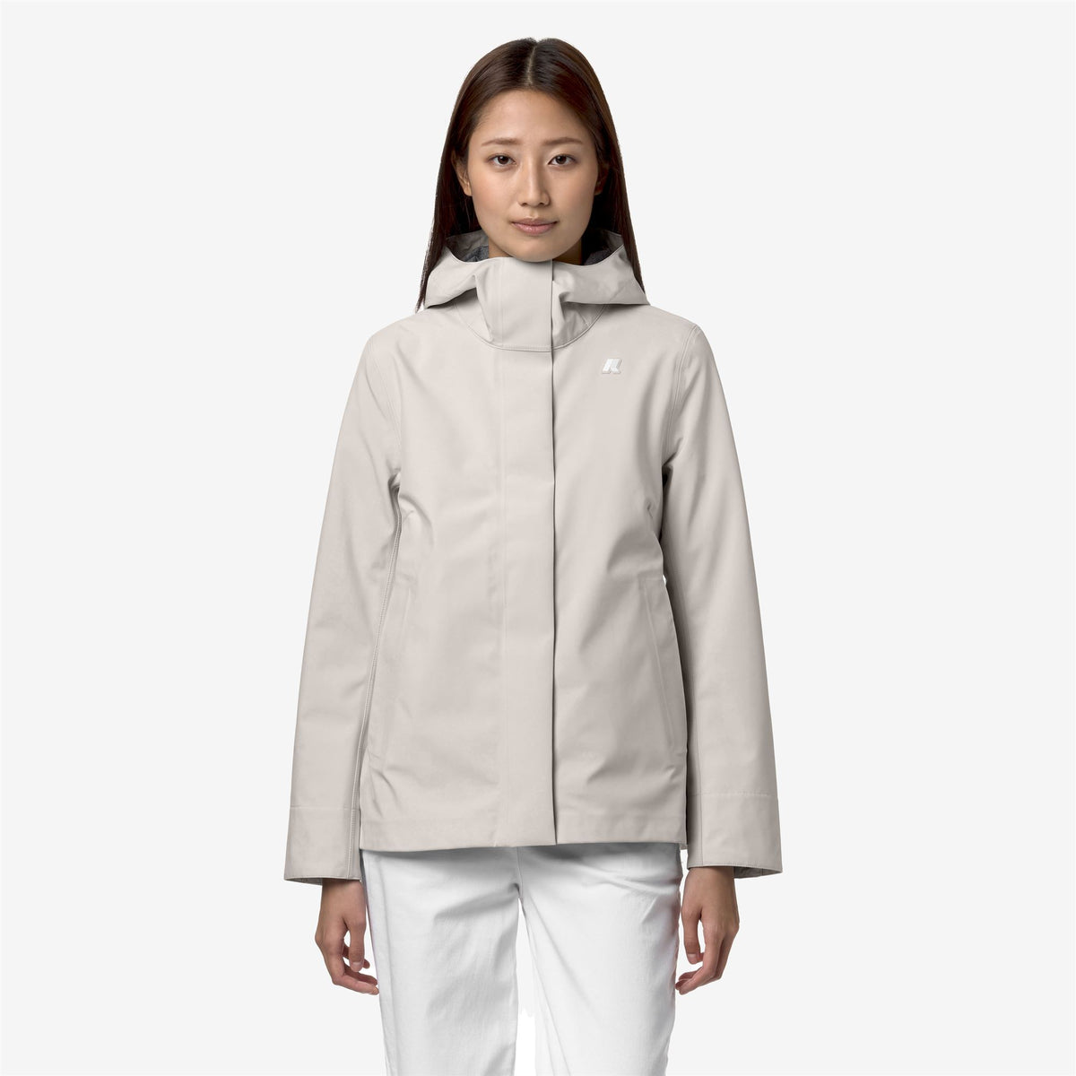 Jackets_WOMAN_MADALINA BONDED JERSEY_Mid_BEIGE LT - Commercial 4