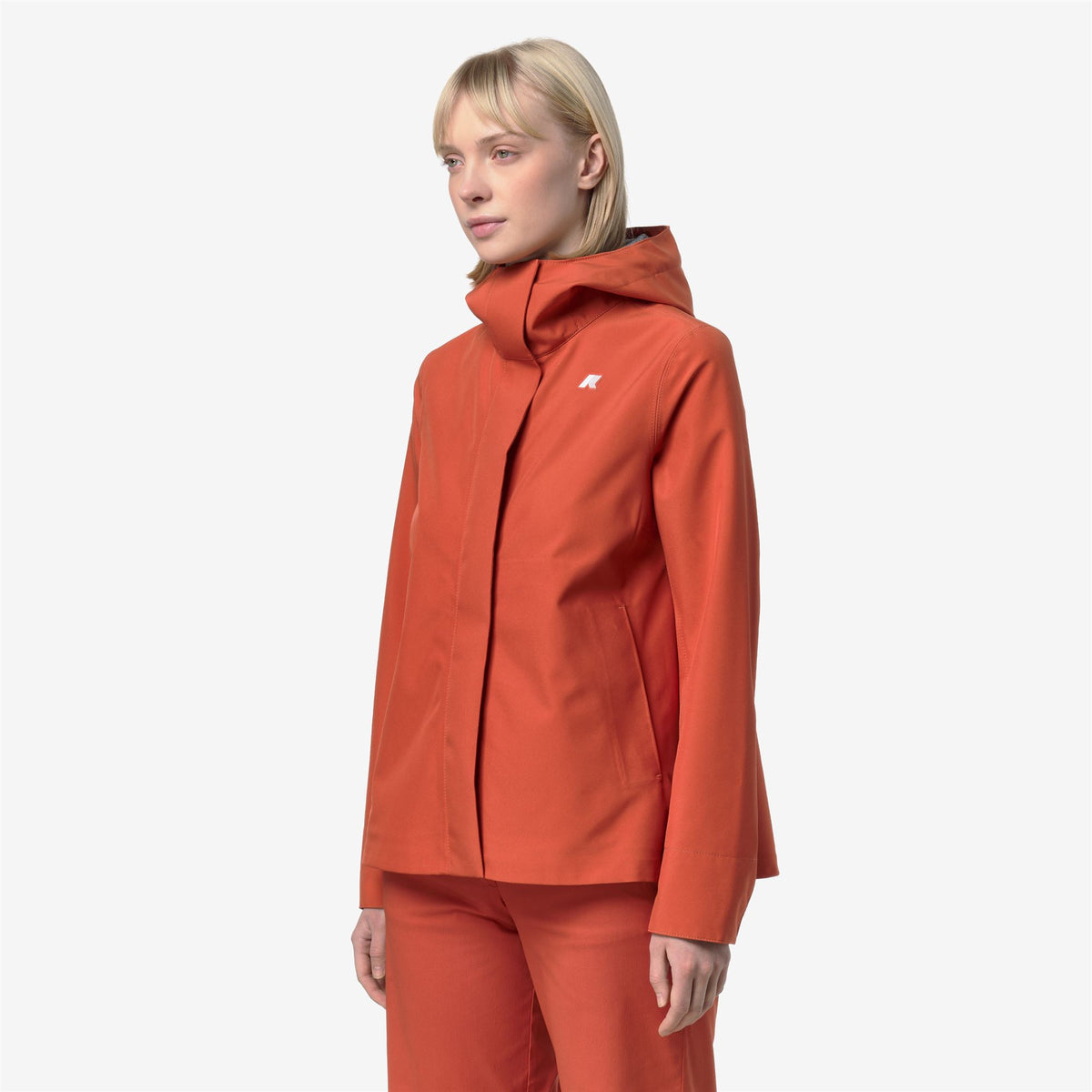 Jackets_Woman_MADALINA BONDED JERSEY_Mid_Orange Brownish - Commercial 5