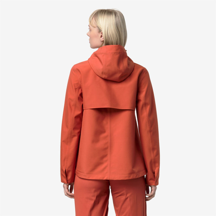 MADALINA BONDED JERSEY - Jackets - Mid - Woman - ORANGE BROWNISH 5