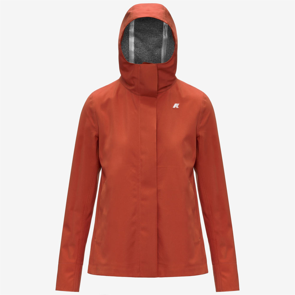Jackets_Woman_MADALINA BONDED JERSEY_Mid_Orange Brownish - Commercial 1
