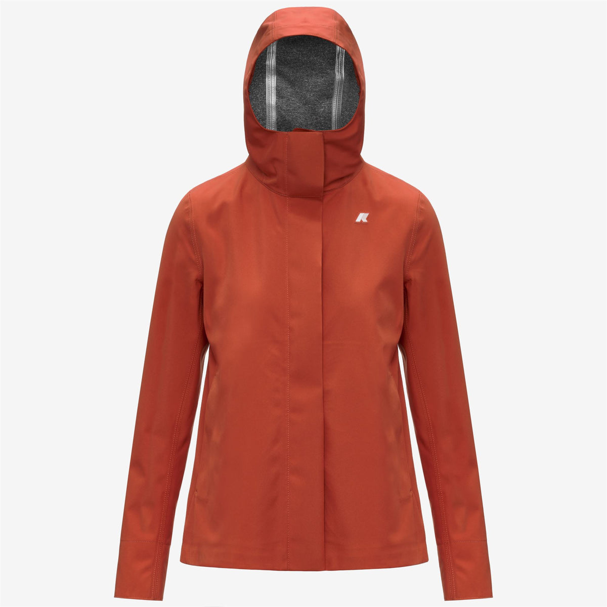 Jackets_Woman_MADALINA BONDED JERSEY_Mid_Orange Brownish - Commercial 1