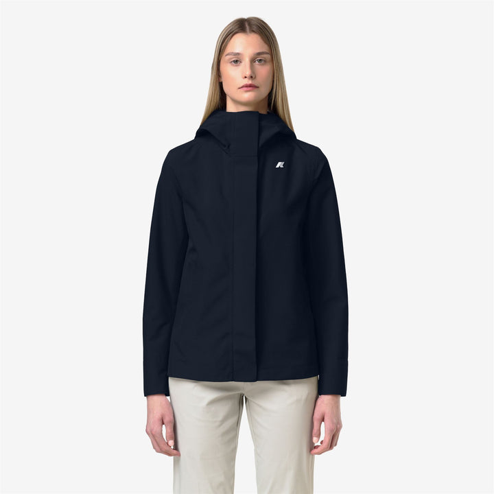 Blue Women's Mid-Length Water-Resistant City Jacket 3