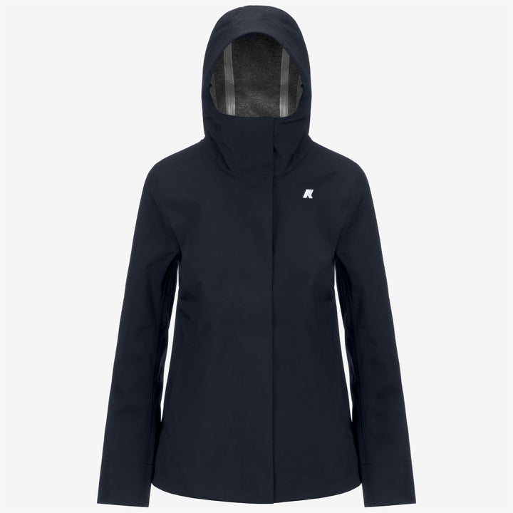 Blue Women's Mid-Length Water-Resistant City Jacket 1